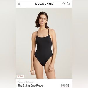 Everlane The String One Piece bathing suit